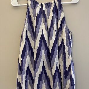 Chevron Pattern Sleeveless Top